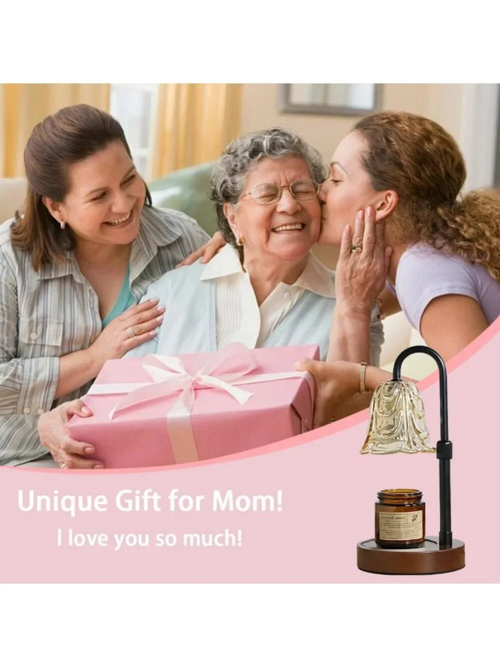 Adjustable Candle Warmer Lamp with Timer & Dimmer - Perfect for Home Decor